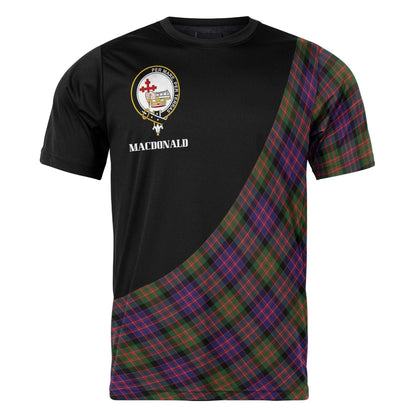 Printivon MacDonald (Clan Tartan with Kilt Design Personalized Tee Shirt Scotland Gift For Mom and Dad