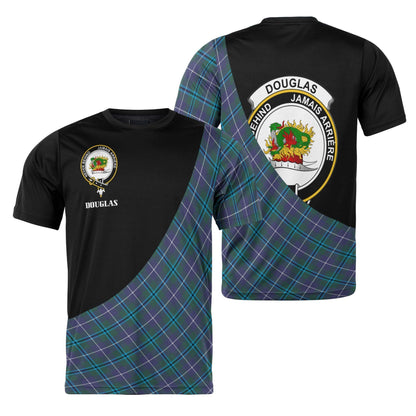 Printivon Douglas Clan Tartan with Kilt Design Personalized Tee Shirt Scotland Gift For Mom and Dad