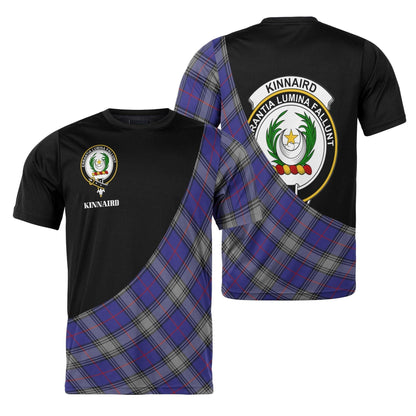 Printivon Kinnaird Clan Tartan with Kilt Design Personalized Tee Shirt Scotland Gift For Mom and Dad