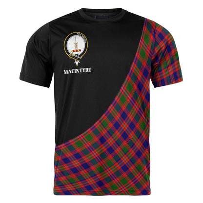 Printivon MacIntyre Clan Tartan with Kilt Design Personalized Tee Shirt Scotland Gift For Mom and Dad