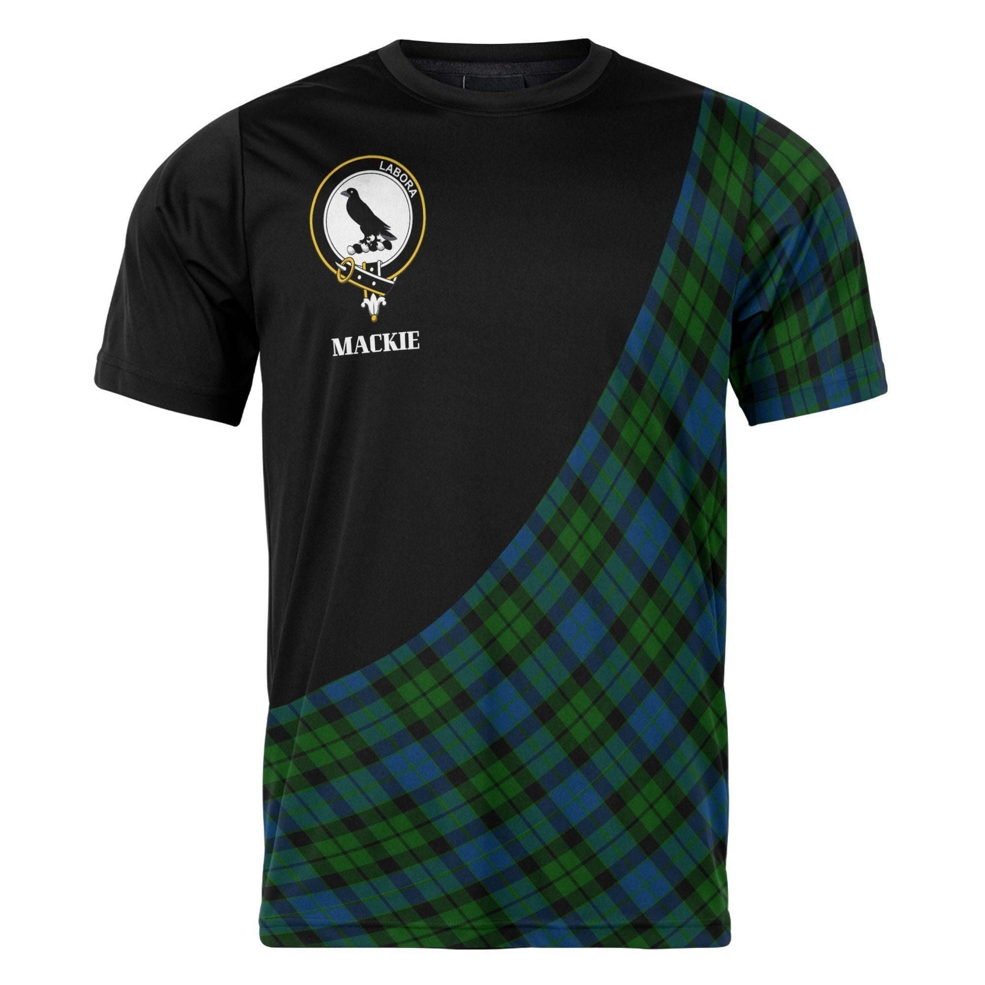 Printivon MacKie Clan Tartan with Kilt Design Personalized Tee Shirt Scotland Gift For Mom and Dad