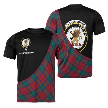 Printivon Fotheringham Clan Tartan with Kilt Design Personalized Tee Shirt Scotland Gift For Mom and Dad