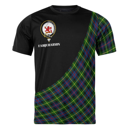 Printivon Farquharson Clan Tartan with Kilt Design Personalized Tee Shirt Scotland Gift For Mom and Dad