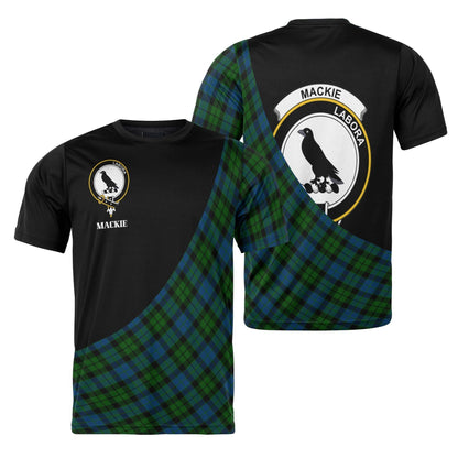 Printivon MacKie Clan Tartan with Kilt Design Personalized Tee Shirt Scotland Gift For Mom and Dad