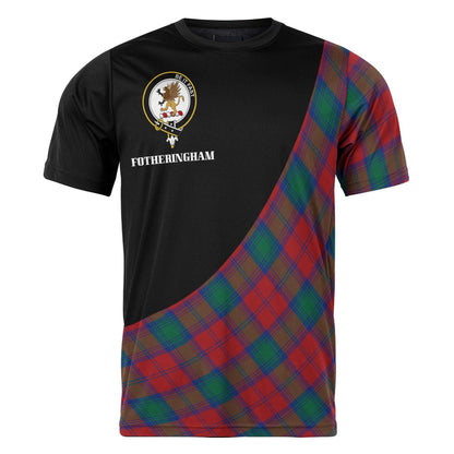 Printivon Fotheringham Clan Tartan with Kilt Design Personalized Tee Shirt Scotland Gift For Mom and Dad
