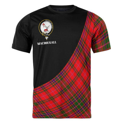 Printivon MacDougall Clan Tartan with Kilt Design Personalized Tee Shirt Scotland Gift For Mom and Dad
