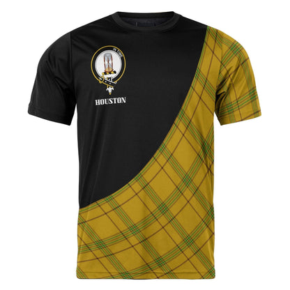 Printivon Houston Clan Tartan with Kilt Design Personalized Tee Shirt Scotland Gift For Mom and Dad
