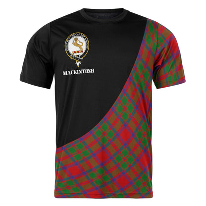 Printivon MacKintosh Clan Tartan with Kilt Design Personalized Tee Shirt Scotland Gift For Mom and Dad