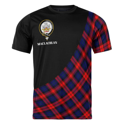 Printivon MacLachlan Clan Tartan with Kilt Design Personalized Tee Shirt Scotland Gift For Mom and Dad