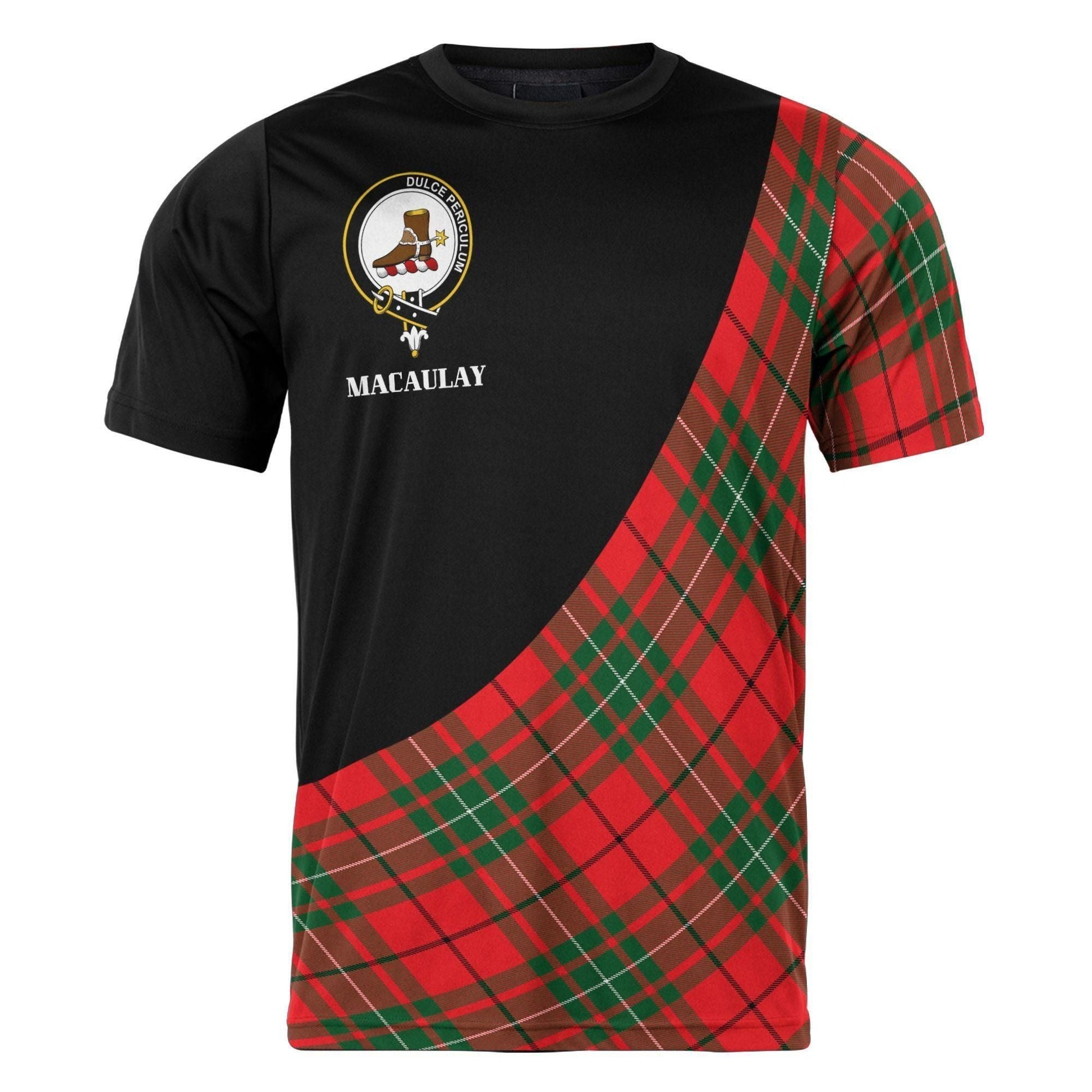 Printivon MacAulay Clan Tartan with Kilt Design Personalized Tee Shirt Scotland Gift For Mom and Dad