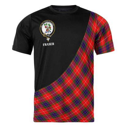 Printivon Fraser Clan Tartan with Kilt Design Personalized Tee Shirt Scotland Gift For Mom and Dad