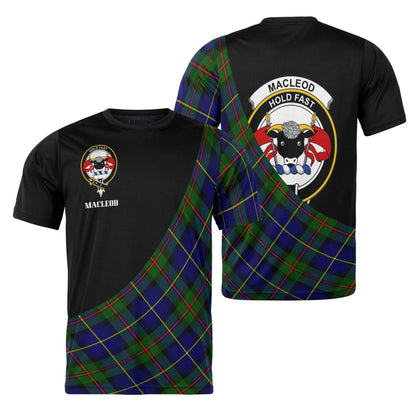 Printivon MacLeod Clan Tartan with Kilt Design Personalized Tee Shirt Scotland Gift For Mom and Dad