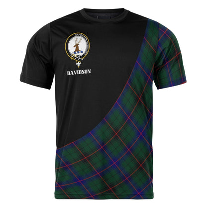 Printivon Davidson Clan Tartan with Kilt Design Personalized Tee Shirt Scotland Gift For Mom and Dad