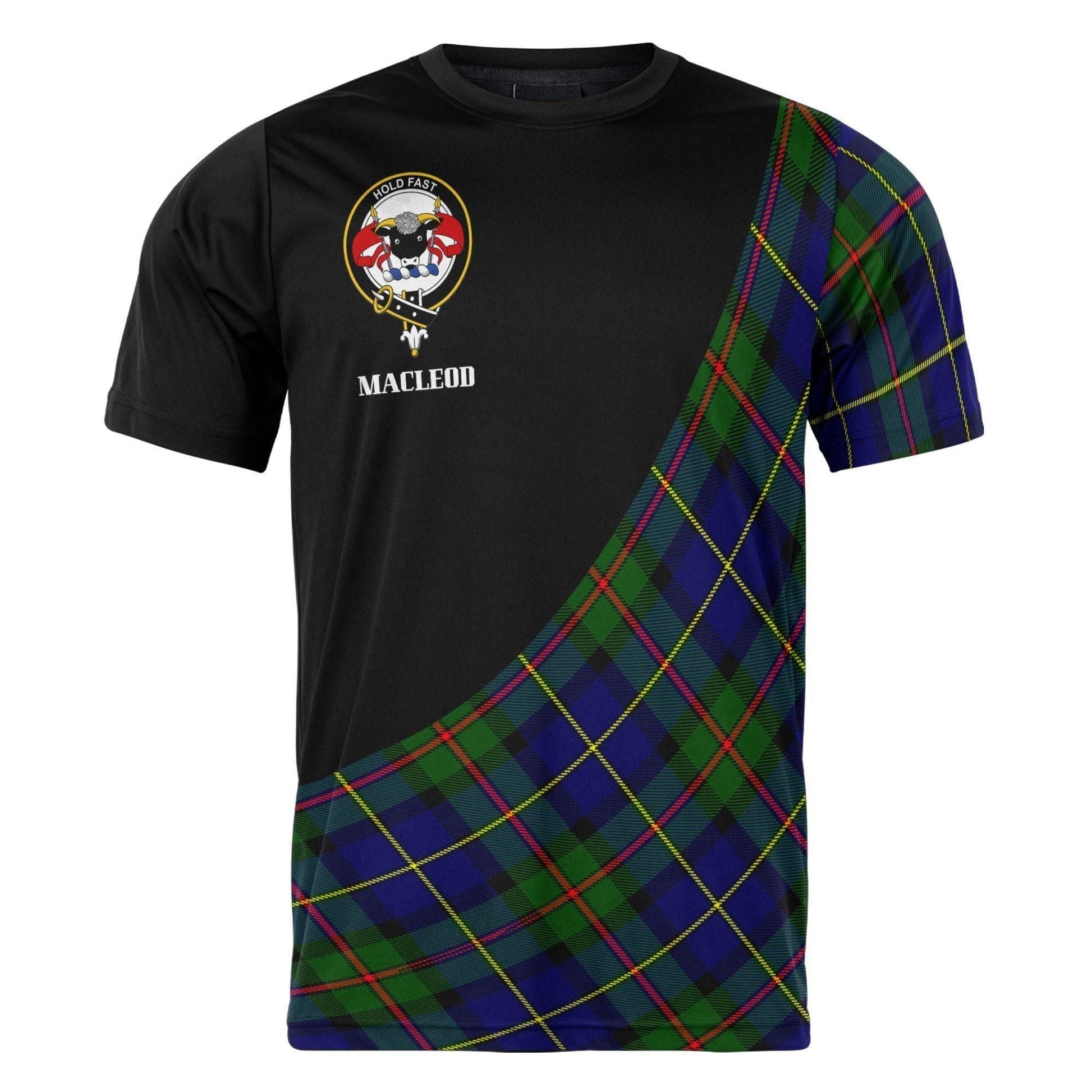 Printivon MacLeod Clan Tartan with Kilt Design Personalized Tee Shirt Scotland Gift For Mom and Dad