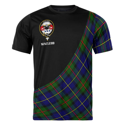 Printivon MacLeod Clan Tartan with Kilt Design Personalized Tee Shirt Scotland Gift For Mom and Dad