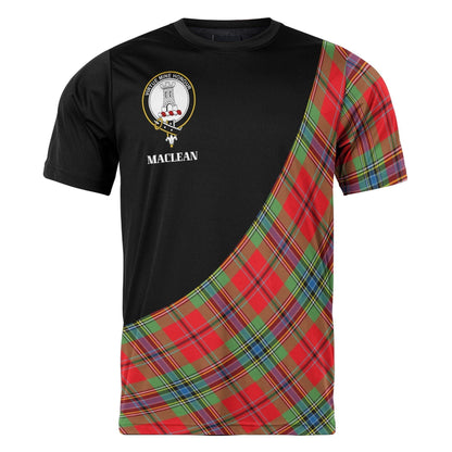 Printivon MacLean Clan Tartan with Kilt Design Personalized Tee Shirt Scotland Gift For Mom and Dad