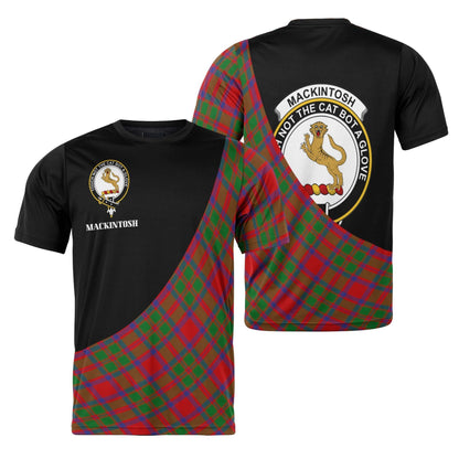 Printivon MacKintosh Clan Tartan with Kilt Design Personalized Tee Shirt Scotland Gift For Mom and Dad