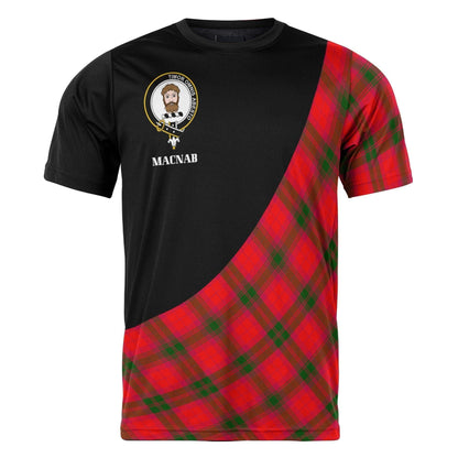 Printivon MacNab Clan Tartan with Kilt Design Personalized Tee Shirt Scotland Gift For Mom and Dad