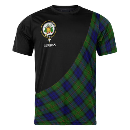 Printivon Dundas Clan Tartan with Kilt Design Personalized Tee Shirt Scotland Gift For Mom and Dad