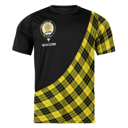 Printivon MacLeod of Lewis Clan Tartan with Kilt Design Personalized Tee Shirt Scotland Gift For Mom and Dad