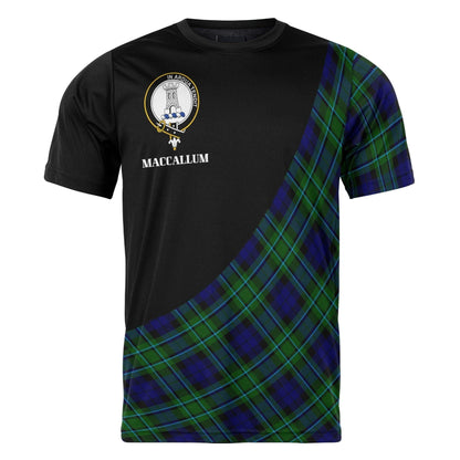 Printivon MacCallum Clan Tartan with Kilt Design Personalized Tee Shirt Scotland Gift For Mom and Dad