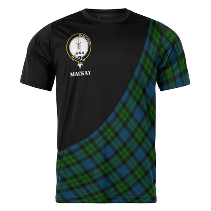 Printivon MacKay Clan Tartan with Kilt Design Personalized Tee Shirt Scotland Gift For Mom and Dad