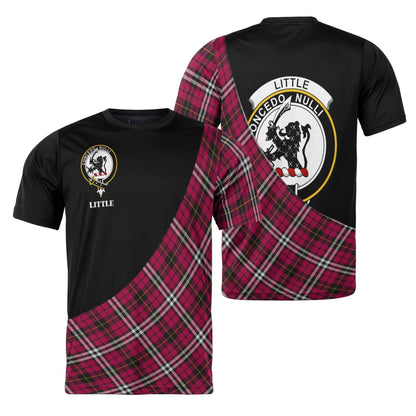 Printivon Little Clan Tartan with Kilt Design Personalized Tee Shirt Scotland Gift For Mom and Dad