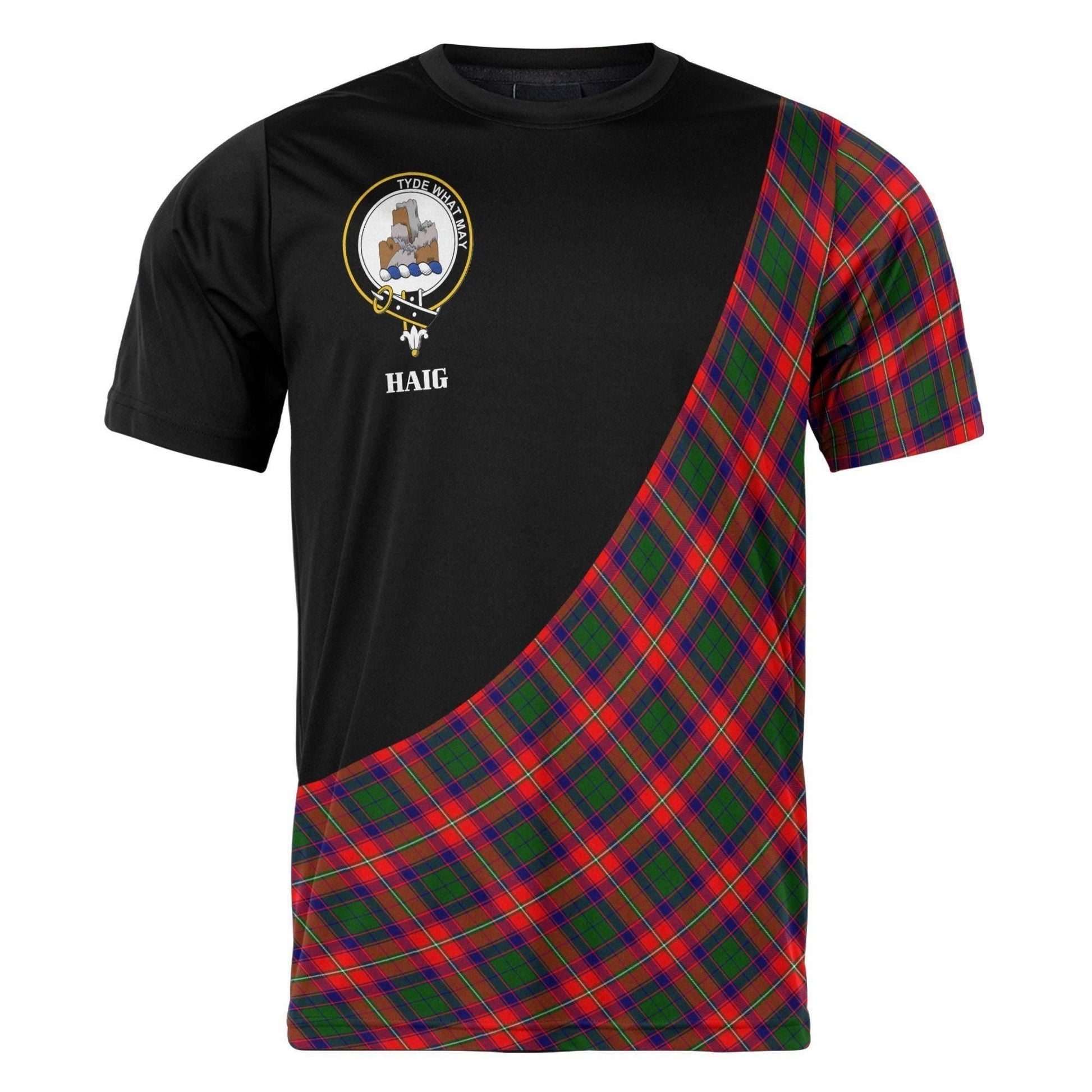 Printivon Haig Clan Tartan with Kilt Design Personalized Tee Shirt Scotland Gift For Mom and Dad