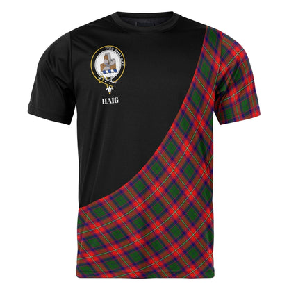 Printivon Haig Clan Tartan with Kilt Design Personalized Tee Shirt Scotland Gift For Mom and Dad