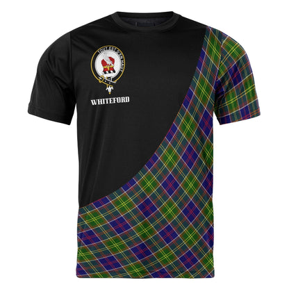 Printivon Whiteford Clan Tartan with Kilt Design Personalized Tee Shirt Scotland Gift For Mom and Dad