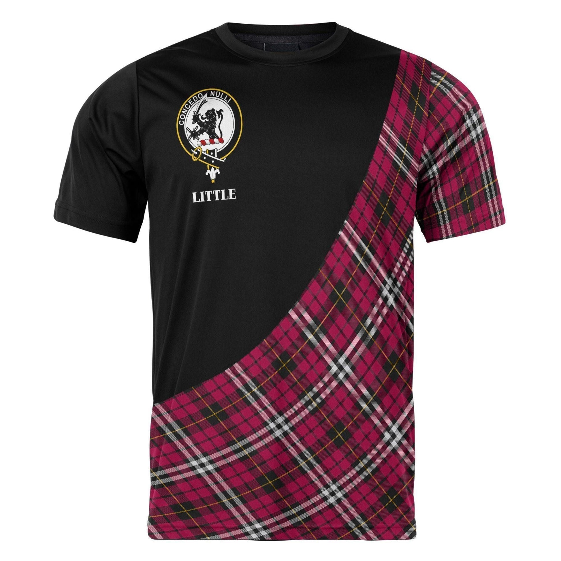 Printivon Little Clan Tartan with Kilt Design Personalized Tee Shirt Scotland Gift For Mom and Dad