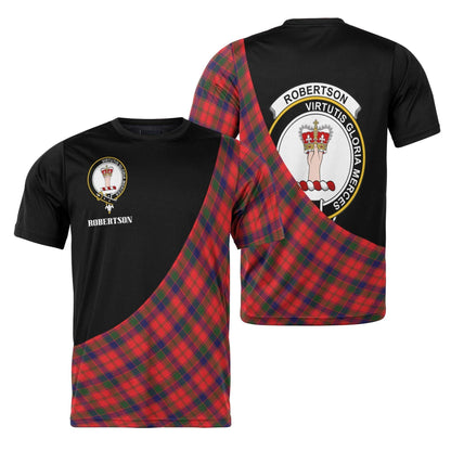 Printivon Robertson Clan Tartan with Kilt Design Personalized Tee Shirt Scotland Gift For Mom and Dad
