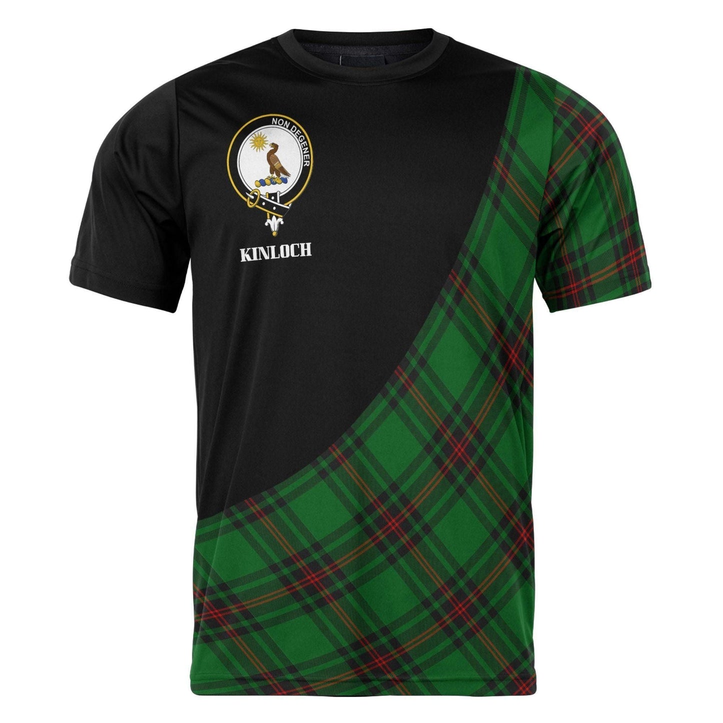 Printivon Kinloch Clan Tartan with Kilt Design Personalized Tee Shirt Scotland Gift For Mom and Dad