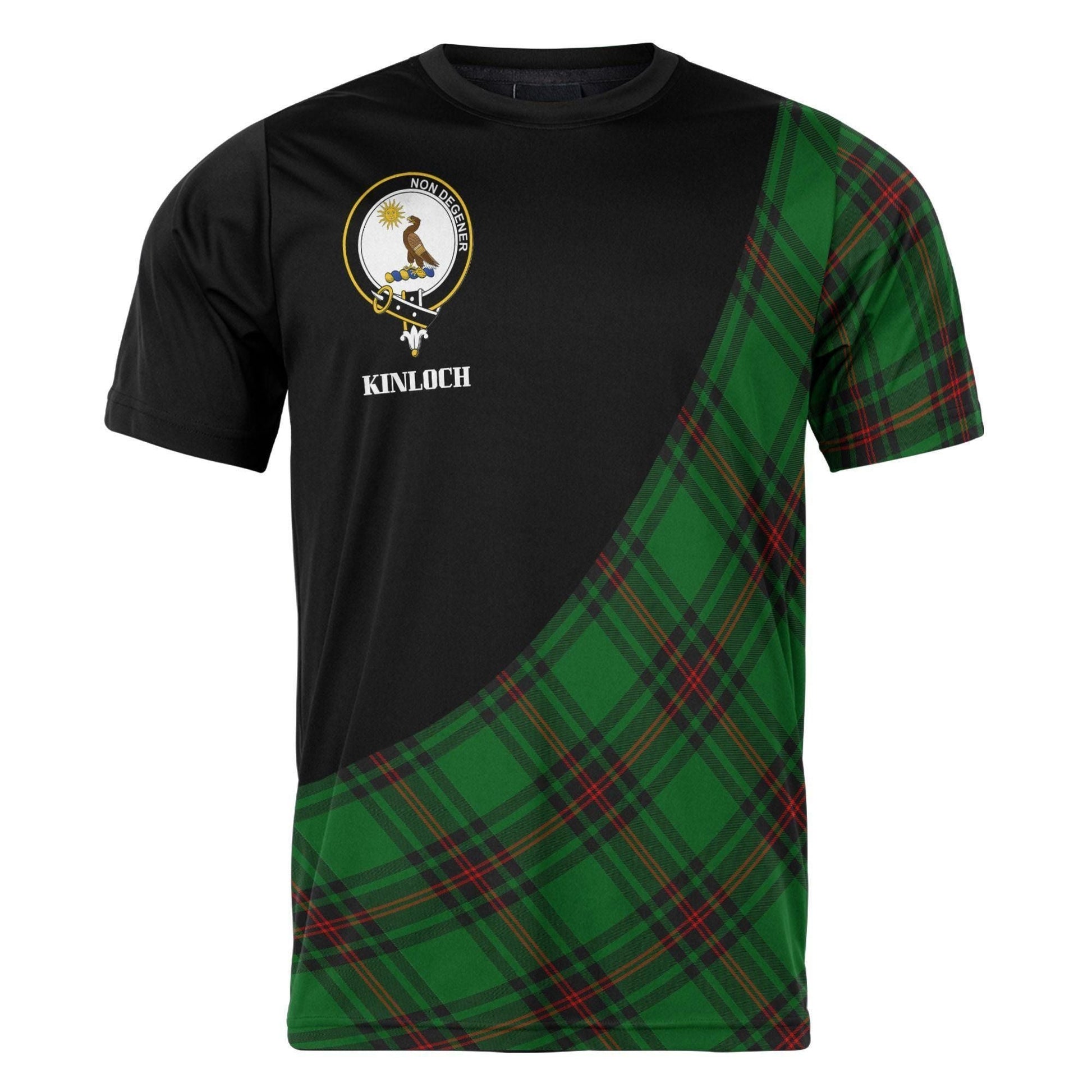 Printivon Kinloch Clan Tartan with Kilt Design Personalized Tee Shirt Scotland Gift For Mom and Dad