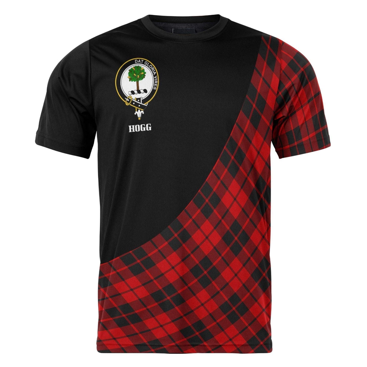 Printivon Hogg (or Hog) Clan Tartan with Kilt Design Personalized Tee Shirt Scotland Gift For Mom and Dad