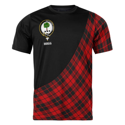 Printivon Hogg (or Hog) Clan Tartan with Kilt Design Personalized Tee Shirt Scotland Gift For Mom and Dad