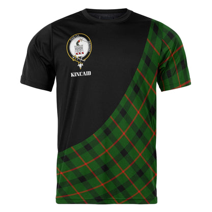 Printivon Kincaid Clan Tartan with Kilt Design Personalized Tee Shirt Scotland Gift For Mom and Dad
