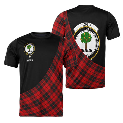 Printivon Hogg (or Hog) Clan Tartan with Kilt Design Personalized Tee Shirt Scotland Gift For Mom and Dad