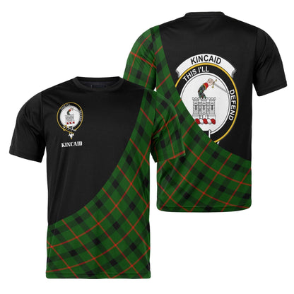 Printivon Kincaid Clan Tartan with Kilt Design Personalized Tee Shirt Scotland Gift For Mom and Dad