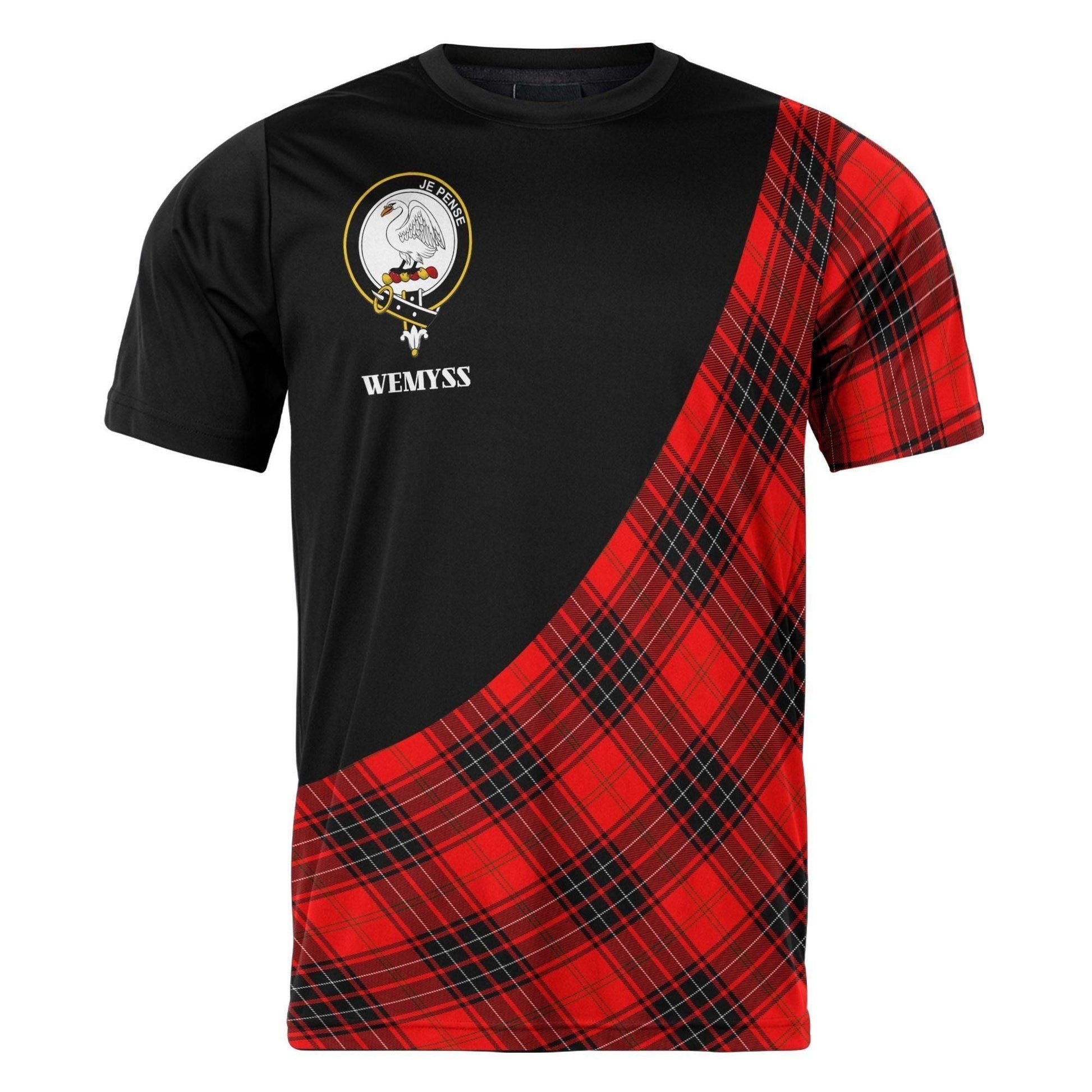 Printivon Wemyss Clan Tartan with Kilt Design Personalized Tee Shirt Scotland Gift For Mom and Dad