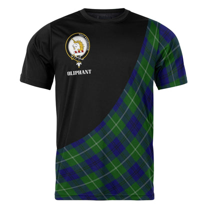 Printivon Oliphant Clan Tartan with Kilt Design Personalized Tee Shirt Scotland Gift For Mom and Dad