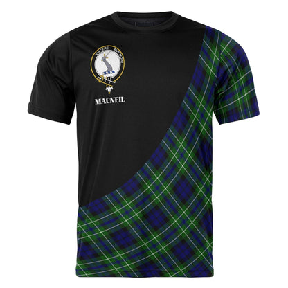 Printivon MacNeil of Colonsay Clan Tartan with Kilt Design Personalized Tee Shirt Scotland Gift For Mom and Dad