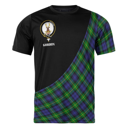 Printivon Gordon Clan Tartan with Kilt Design Personalized Tee Shirt Scotland Gift For Mom and Dad
