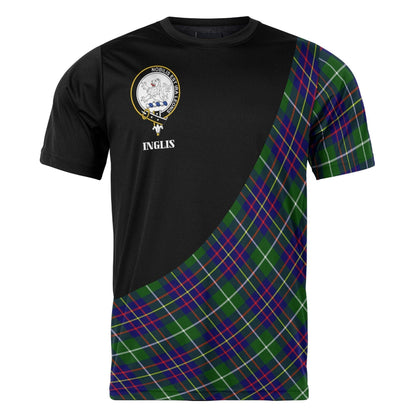 Printivon Inglis Clan Tartan with Kilt Design Personalized Tee Shirt Scotland Gift For Mom and Dad