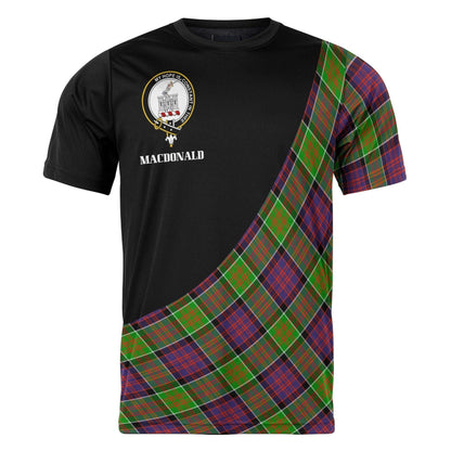 Printivon MacDonald (Clan Tartan with Kilt Design Personalized Tee Shirt Scotland Gift For Mom and Dad