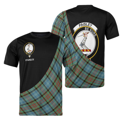 Printivon Paisley Clan Tartan with Kilt Design Personalized Tee Shirt Scotland Gift For Mom and Dad