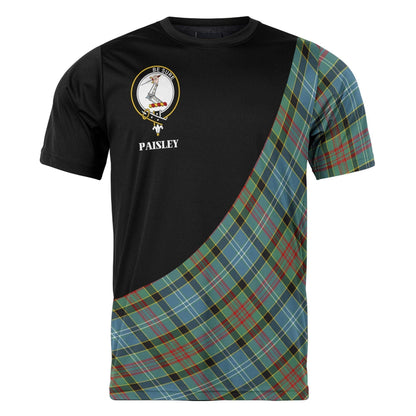 Printivon Paisley Clan Tartan with Kilt Design Personalized Tee Shirt Scotland Gift For Mom and Dad
