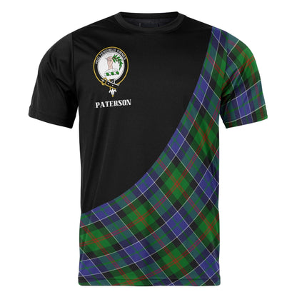 Printivon Paterson Clan Tartan with Kilt Design Personalized Tee Shirt Scotland Gift For Mom and Dad