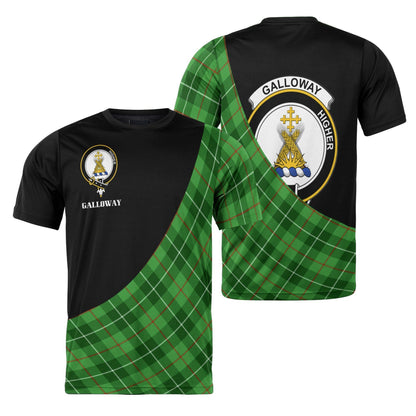Printivon Galloway Clan Tartan with Kilt Design Personalized Tee Shirt Scotland Gift For Mom and Dad