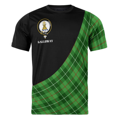 Printivon Galloway Clan Tartan with Kilt Design Personalized Tee Shirt Scotland Gift For Mom and Dad